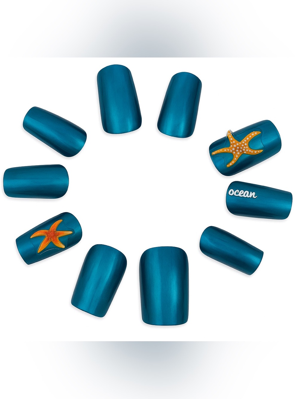 Ocean Breeze: Press-On Nails